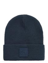 Name It - Nmnmalik Knit Beanie Badge1 - Kepurė - Tamsiai mėlyna