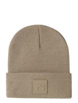 Name It - Nmnmalik Knit Beanie Badge1 - Kepurė - Ruda