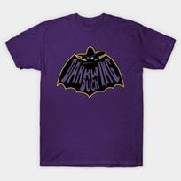 Men Black Print T-shirt Darkwing Duck No-Cut Transfer Paper Print Cotton Tshirt S violetinė