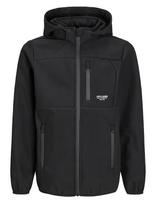 Jack & Jones - Jjetheo Softshell Jacket Noos Jnr - Softshell striukė - Juoda