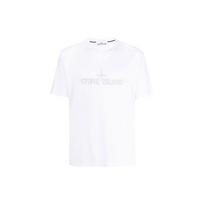 Stone Island Script T-Shirt White Men Tops 781521579-V0001 XXL