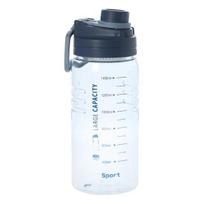 1,5 l vandens butelis, karščiui atsparus, didelės talpos, skaidrus, su patogia rankena, gėrimo indas, skirtas sportui mėlyna