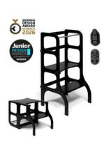 Ette Tete - Step'n'sit® Helper Tower - Table - Motorinių įgūdžių baldai - Juoda