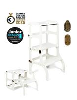 Ette Tete - Step'n'sit® Helper Tower - Table - Motorinių įgūdžių baldai - Balta