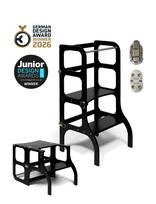 Ette Tete - Step'n'sit® Helper Tower - Table - Motorinių įgūdžių baldai - Juoda