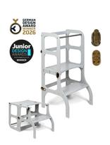 Ette Tete - Step'n'sit® Helper Tower - Table - Motorinių įgūdžių baldai - Pilka