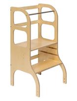 Ette Tete - Step Up Adjustable Height Helper Tower - Motorinių įgūdžių baldai - Smėlio