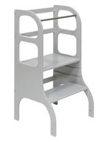 Ette Tete - Step Up Adjustable Height Helper Tower - Motorinių įgūdžių baldai - Pilka