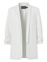 Pieces - Pcbosella 3/4 Blazer Noos Bc - Vieneilės striukės - Balta