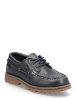 Timberland - Timberland Authentic Boat Shoe Navy Full Grain - Derbio batai - Tamsiai mėlyna