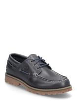 Timberland - Timberland Authentic Boat Shoe Navy Full Grain - Derbio batai - Balta