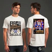 Chelsea FC Worlds Champions 25 Winners Football Club Men's Unisex Fan T-Shirt S brown