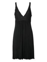 Damella Of Sweden - Nightdress Louise - Naktiniai marškiniai - Juoda