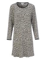 Damella Of Sweden - Nightdress Long Sl - Naktiniai marškiniai - Juoda