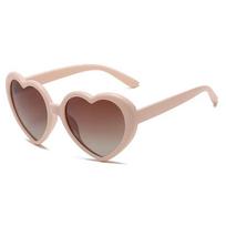 New Oversized Heart Shaped Polarized Sunglasses UV400 Cute Trendy Love Fashion Eyewear for Women As picture ruda