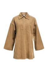 Object - Objalima Oz L/S Shirt Dress 141 - Tunika - Smėlio