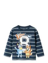 Name It - Nmmsulli Bluey Ls Nreg Top Sky - Ilgarankoviai marškinėliai - Tamsiai mėlyna