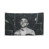 The Weeknd Grožis už Pamišimo Muzikos Gobelenas Vėliava Dekoratyvinė Barui Alaus Namui Studentų Bendrabučiui Vyriškam Kampeliui Iškyloms 74x94cm(29x37in) gray