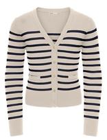 Kids Only - Kogamy Life Ls Button Vneck Card Cp Knt - Megztinis - Smėlio