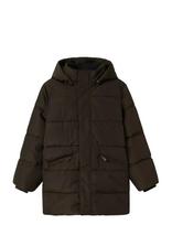 Name It - Nkfmedow03 Puffer Jacket Long Fo - Striukė - Ruda