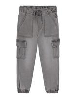 Boboli - Denim Trousers Knit - Cargo kelnės - Pilka