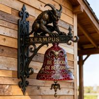 Gotikinis kaukolės temos durų skambutis su raudonu skambučio papuošalu, Unikalus baisus sienų dekoras, puikiai tinkantis Kalėdų, Helovino šventėms, namų dekoravimui 1