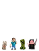 Jada Toys - Jada Toys A Minecraft Movie 4-Pack Figures, 2,5" - Filmų ir pasakų personažų žaidimas - Marga / raštuota