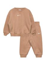 Nike - Nkn Essential Fleece Crew Set - Sportinis kostiumas - Smėlio