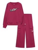 Nike - T8-French Terry Pant Set - Sportinis kostiumas - Rožinė