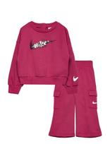 Nike - T8-French Terry Pant Set - Sportinis kostiumas - Burgundiška splava