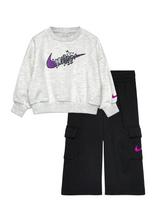 Nike - T8-French Terry Pant Set - Sportinis kostiumas - Juoda