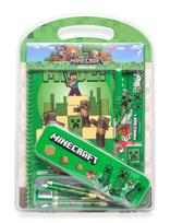 Minecraft - Minecraft, Bumpersæt Med Metalkasse, Notesbog - Kalendoriai ir užrašų knygelės - Žalia