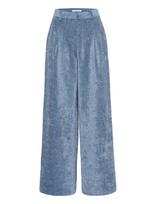 Gestuz - Gzvally Hw Wide Pants - Plačios kelnės - Mėlyna