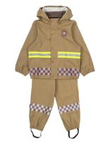 Mikk-line - Rain Set Firefighter W/Susp 104 - Lietaus drabužių komplektas - Ruda