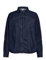 French Connection - Archie Denim Crop Shirt - Džinsiniai marškiniai - Tamsiai mėlyna