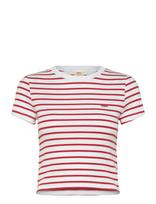 Levi's® - Essential Sporty Tee Emily Str - Marškinėliai trumpomis rankovėmis - Balta