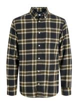Jack & Jones - Jjeclassic Flannel Check Shirt Ls Sn - Languoti marškiniai - Juoda