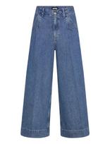 BOSS - Ferange Culotte - Plačios kelnės - Mėlyna
