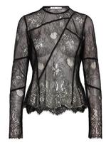 Ahlvar Gallery - Eden Lace Blouse - Marškinėliai ilgomis rankovėmis - Juoda