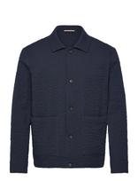 BOSS - C-Carper-Shirt-262F - Lengva striukė - Tamsiai mėlyna