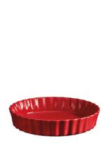 Emile Henry - Deep Flan Dish - 24 Cm - Pyragams - Raudona