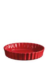 Emile Henry - Deep Flan Dish - 28 Cm - Pyragams - Raudona