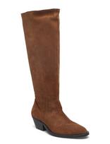 ANGULUS - Booties - Block Heel - With Elas - Ilgaauliai batai - Ruda