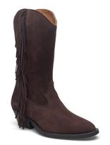 ANGULUS - Bootie - Block Heel - With Zippe - Kaubojų batai - Ruda