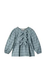 Fliink - Cody Check Blouse - Palaidinės ir tunikos - Mėlyna