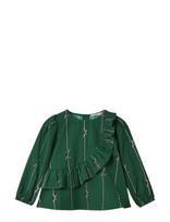 Fliink - Bowie Ls Blouse - Palaidinės ir tunikos - Žalia