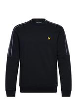 Lyle & Scott Sport - Tape Crew Neck - Sportinis megztinis - Tamsiai mėlyna