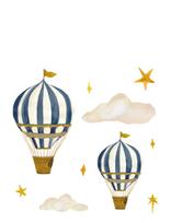 That's Mine - Wallsticker Dreamy Balloons - Sienų dekoracija - Mėlyna