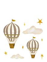 That's Mine - Wallsticker Dreamy Balloons - Sienų dekoracija - Smėlio