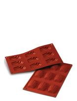 Silikomart - Silikoneform Madeleines 9 Stk. 68X45 H17 - Keksiukų formelės - Raudona